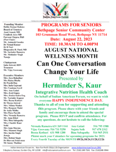 Senior Program Aug 22, 2023 @ Bethpage Senior Community Center | Bethpage | New York | United States